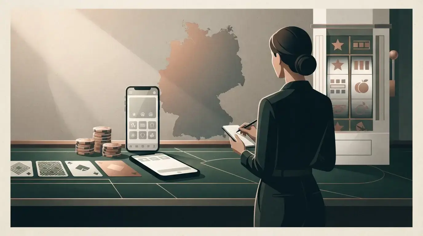 Editoriale Casino-Illustration für den WELTBET Test 2026 mit Deutschlandbezug